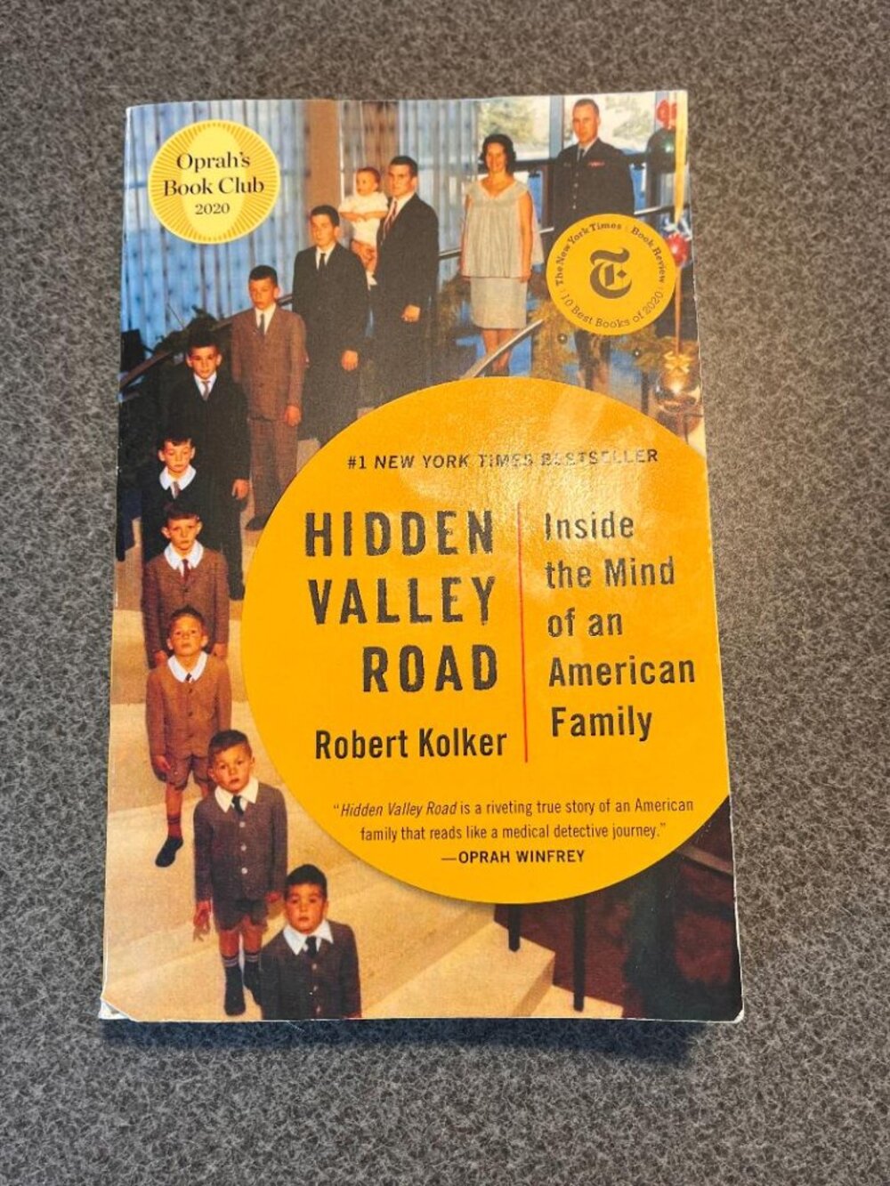 Hidden Valley Road Oprah's Book Club book - Robert Kolker